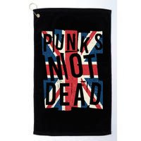 Punks Not Dead British Flag Britain England Golf Towel