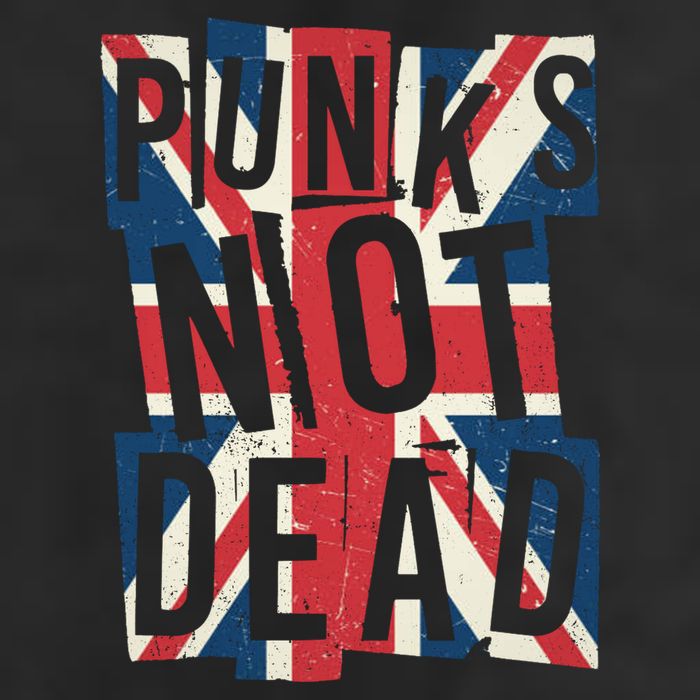 Punks Not Dead British Flag Britain England Golf Towel