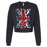 Punks Not Dead British Flag Britain England Cropped Pullover Crew