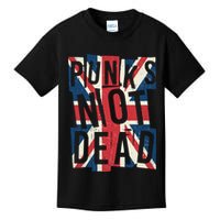 Punks Not Dead British Flag Britain England Kids T-Shirt