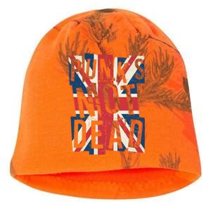 Punks Not Dead British Flag Britain England Kati - Camo Knit Beanie