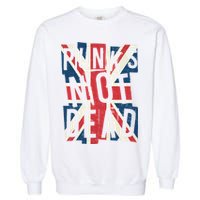 Punks Not Dead British Flag Britain England Garment-Dyed Sweatshirt