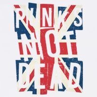 Punks Not Dead British Flag Britain England Garment-Dyed Sweatshirt