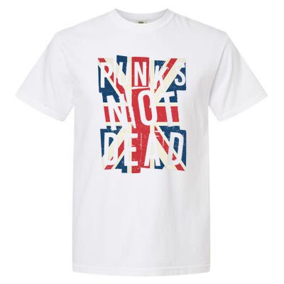 Punks Not Dead British Flag Britain England Garment-Dyed Heavyweight T-Shirt