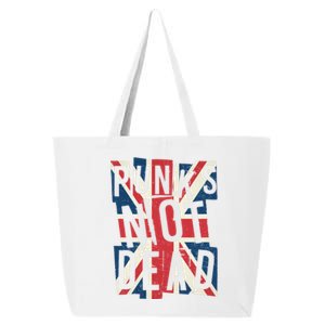 Punks Not Dead British Flag Britain England 25L Jumbo Tote