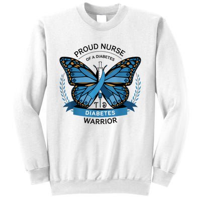 Proud Nurse Diabetes Warrior T1d Awareness Sweatshirt