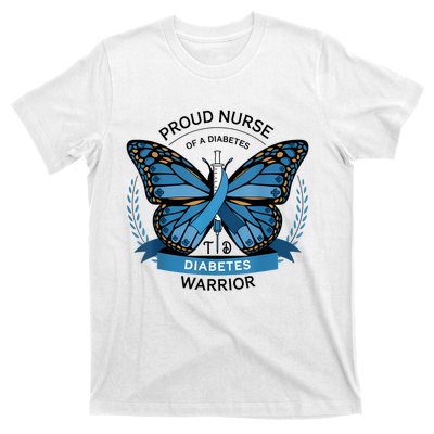 Proud Nurse Diabetes Warrior T1d Awareness T-Shirt