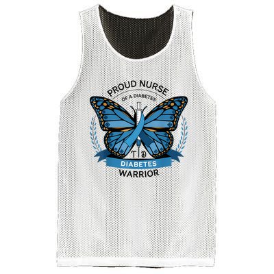 Proud Nurse Diabetes Warrior T1d Awareness Mesh Reversible Basketball Jersey Tank