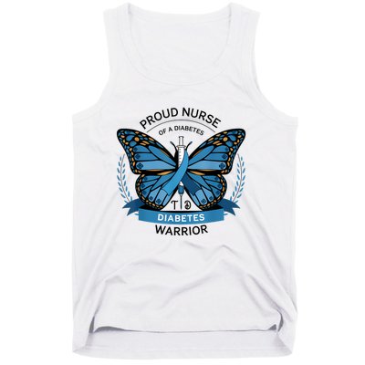 Proud Nurse Diabetes Warrior T1d Awareness Tank Top