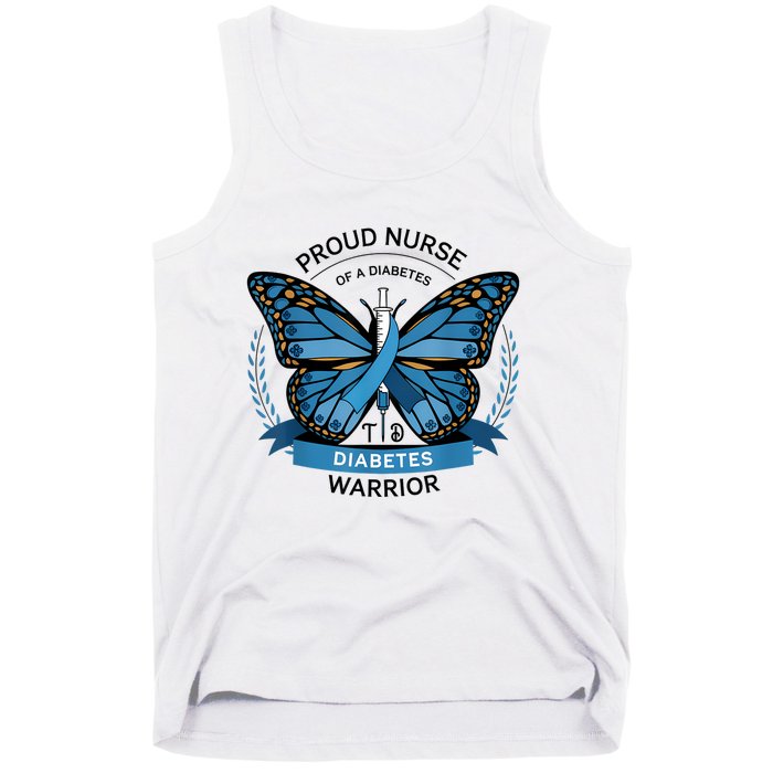 Proud Nurse Diabetes Warrior T1d Awareness Tank Top