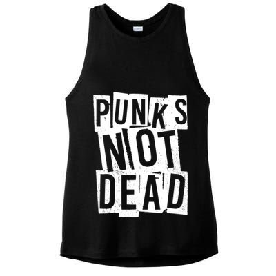 Punks Not Dead Ladies PosiCharge Tri-Blend Wicking Tank