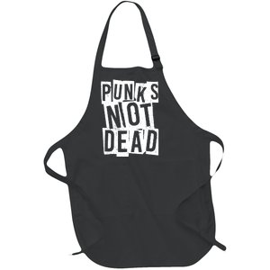 Punks Not Dead Full-Length Apron With Pockets