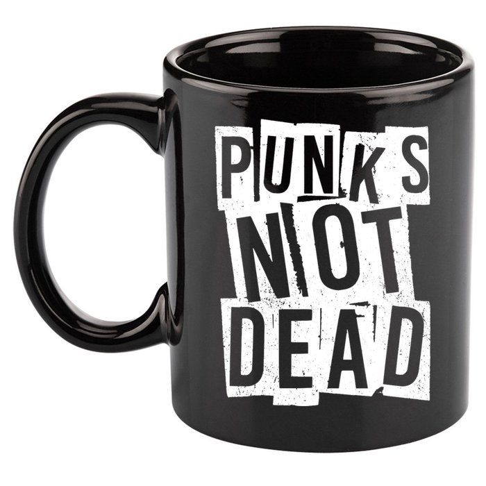 Punks Not Dead 11oz C Handle Ceramic Mug