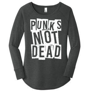 Punks Not Dead Women's Perfect Tri Tunic Long Sleeve Shirt