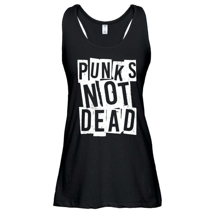 Punks Not Dead Ladies Essential Flowy Tank