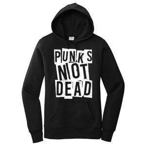 Punks Not Dead Women's Pullover Hoodie