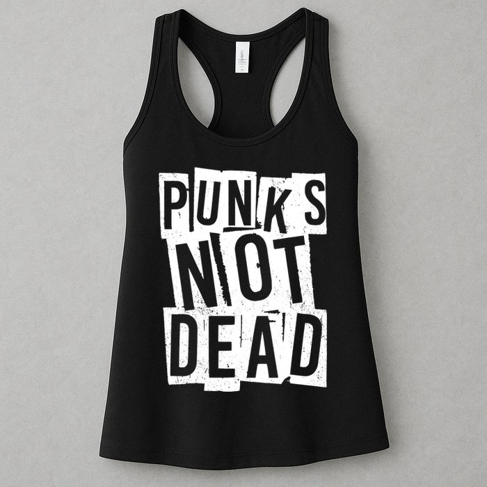 Punks Not Dead Womens Tank Top
