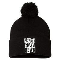 Punks Not Dead Pom Pom 12in Knit Beanie