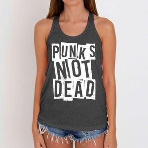 Punks Not Dead Women's Knotted Racerback Tank