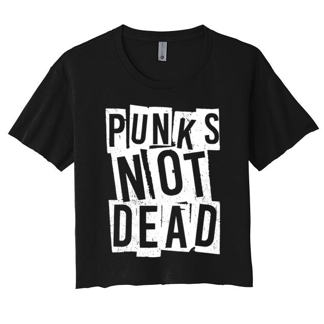 Punks Not Dead Crop Top