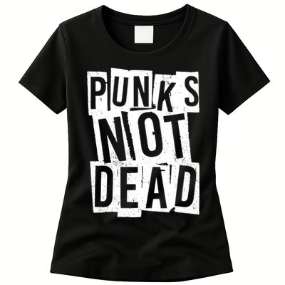 Punks Not Dead Womens T-Shirt