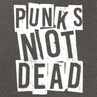 Punks Not Dead Cotton Canvas Backpack