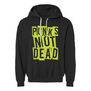 Punks Not Dead Neon Logo Garment-Dyed Fleece Hoodie