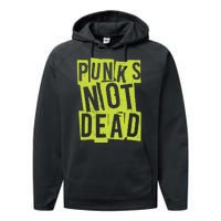 Punks Not Dead Neon Logo Performance Fleece Hoodie