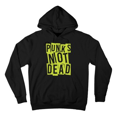 Punks Not Dead Neon Logo Hoodie