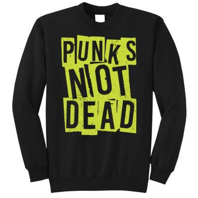 Punks Not Dead Neon Logo Sweatshirt