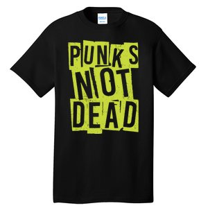 Punks Not Dead Neon Logo Tall T-Shirt