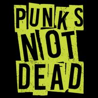 Punks Not Dead Neon Logo 7-Panel Snapback Hat
