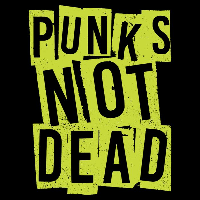 Punks Not Dead Neon Logo 7-Panel Snapback Hat