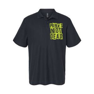 Punks Not Dead Neon Logo Softstyle Adult Sport Polo