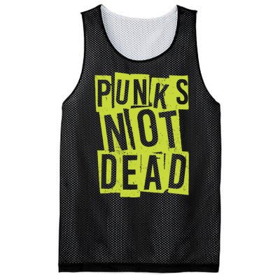 Punks Not Dead Neon Logo Mesh Reversible Basketball Jersey Tank