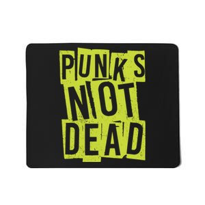 Punks Not Dead Neon Logo Mousepad