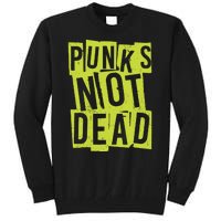 Punks Not Dead Neon Logo Tall Sweatshirt