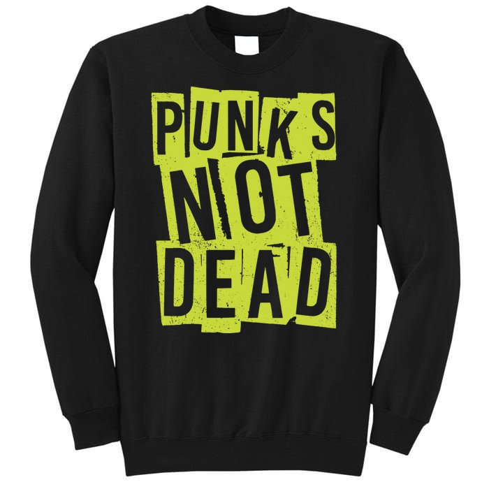 Punks Not Dead Neon Logo Tall Sweatshirt