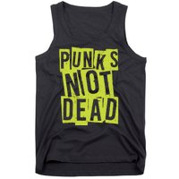 Punks Not Dead Neon Logo Tank Top