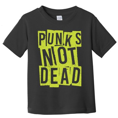 Punks Not Dead Neon Logo Toddler T-Shirt