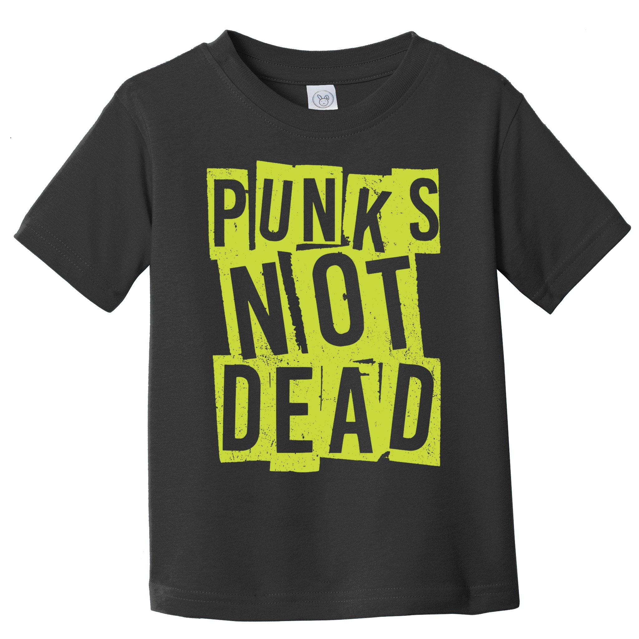 Punks Not Dead Neon Logo Toddler T-Shirt