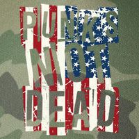 Punks Not Dead USA American Flag Legacy Tie Dye Trucker Hat