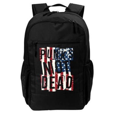 Punks Not Dead USA American Flag Backpack