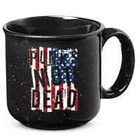 Punks Not Dead USA American Flag 15oz Campfire Ceramic Mug