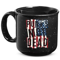 Punks Not Dead USA American Flag 15oz Campfire Ceramic Mug
