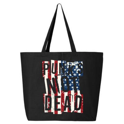 Punks Not Dead USA American Flag 25L Jumbo Tote