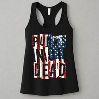 Punks Not Dead USA American Flag Womens Tank Top