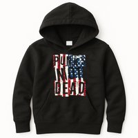 Punks Not Dead USA American Flag Kids Hoodie