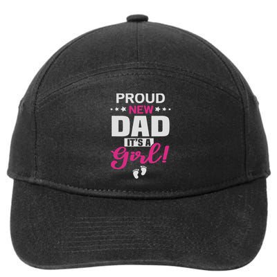 Proud New Dad It's A Girl 7-Panel Snapback Hat