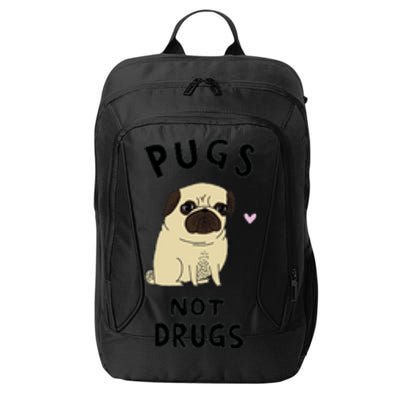 Pugs Not Drugs City Backpack